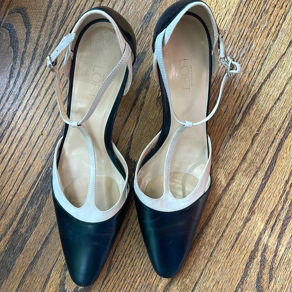 Ann Taylor Loft T-strap heels - Picture 3 of 10
